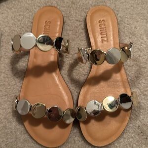 Schutz sandals new with box and shoe bag